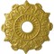 Ekena Millwork Preston Ceiling Medallion (Fits Canopies up to 4"), Hand-Painted Rich Gold, 17 1/2"OD x 4"ID x 1"P CM17PRRGS - alternate 1